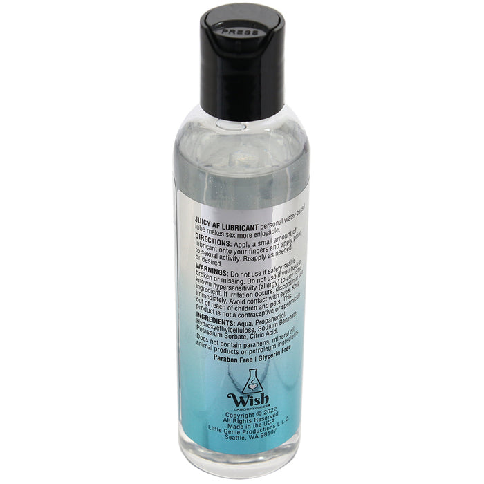 Juicy AF Glycerin Free Water Based Lube 4oz/118ml