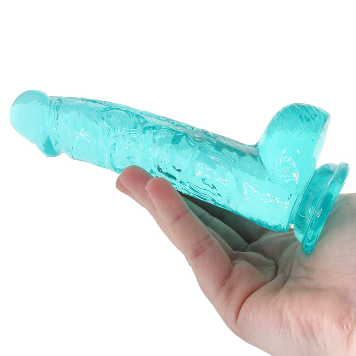 RealRock 6 Inch Realistic Ballsy Dildo in Turquoise