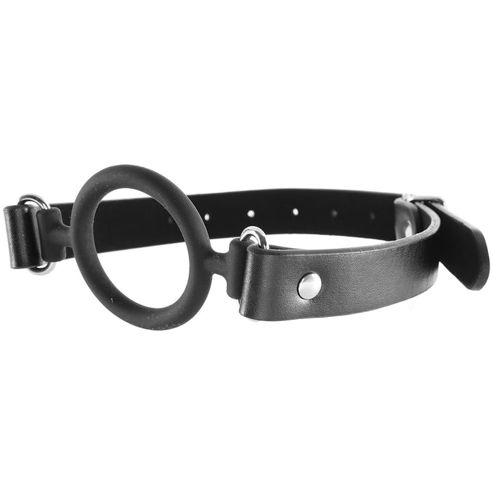 Ouch! Silicone Rigid Ring Gag in Black