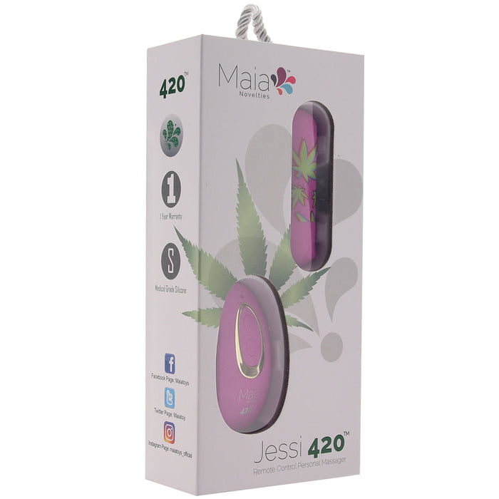 Jessi 420 Remote Mini Bullet Vibe in Purple