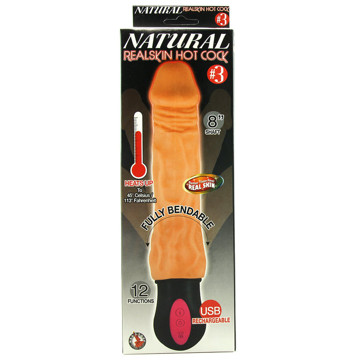 Natural Realskin 8 Inch Hot Cock #3