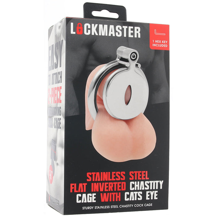 Lockmaster Flat Inverted Cat's Eye Chastity Cage