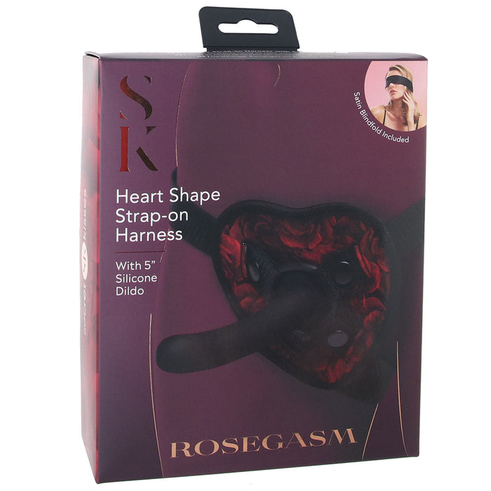 Secret Kisses Heart Strap-On Harness and Dildo