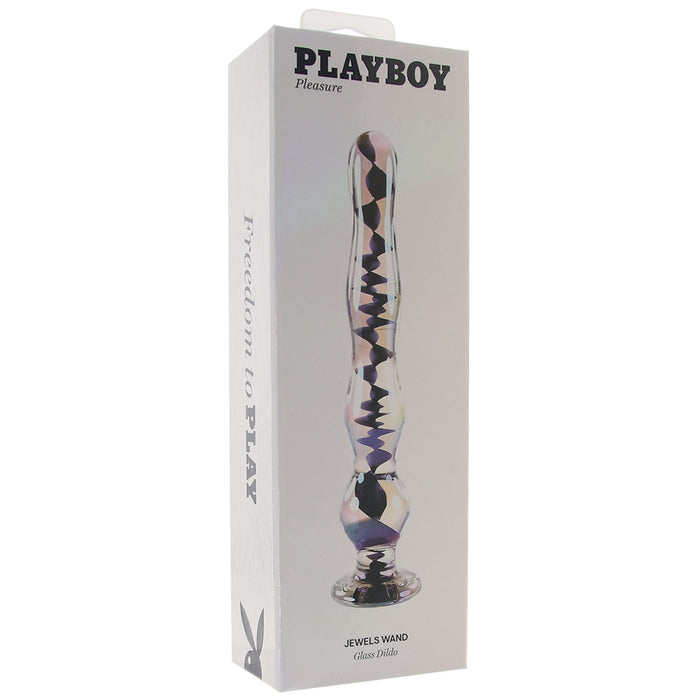 Playboy Jewels Wand Glass Dildo