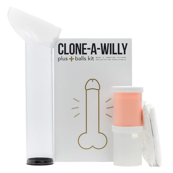 Clone-A-Willy & Balls Vibe Kit in Light Skin Tone