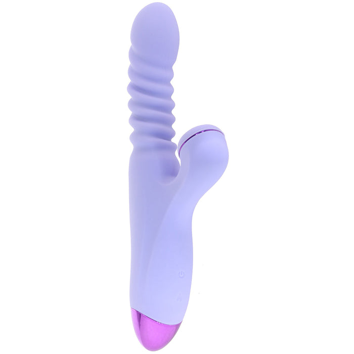 Luxe Nova Thrusting & Throbbing Rabbit Vibe in Purple