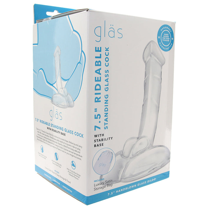 gläs 7.5 Inch Rideable Standing Glass Cock