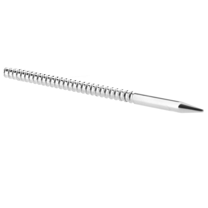 Ouch! Ribbed 7.7mm Steel Urethral Dilator Plug