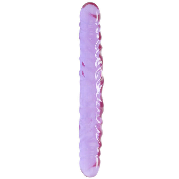 Reflective Gel 12 Inch Veined Double Dildo