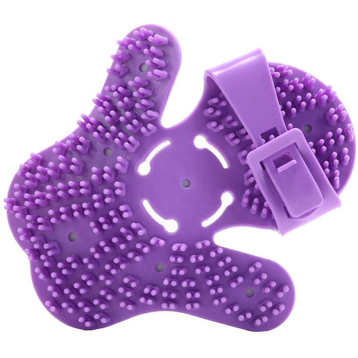 Neon Purple Massaging Roller Glove