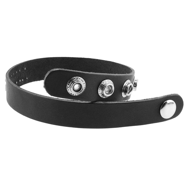 Slut Leather Word Band Collar