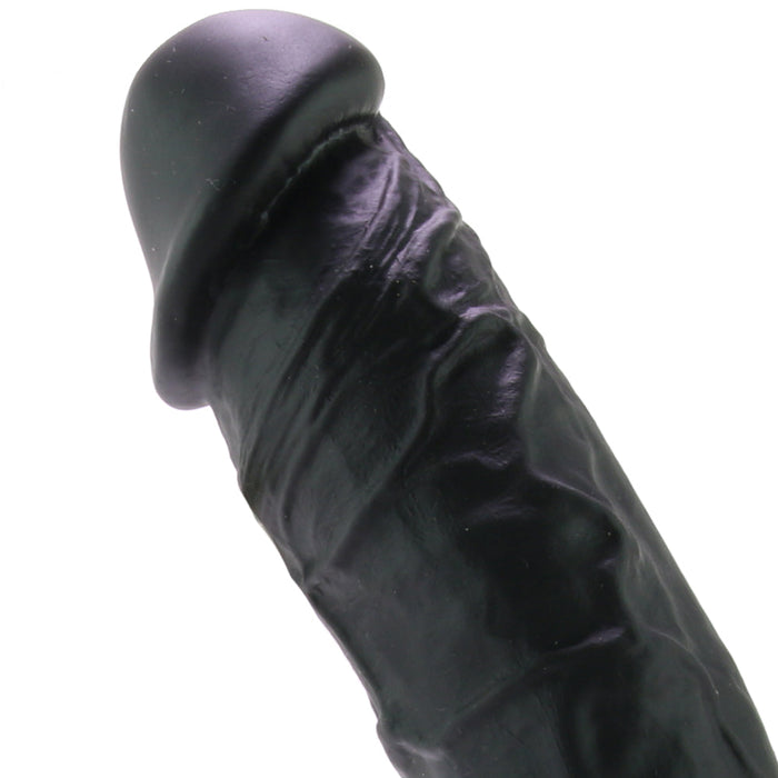 ColourSoft 8 Inch Silicone Dildo in Black