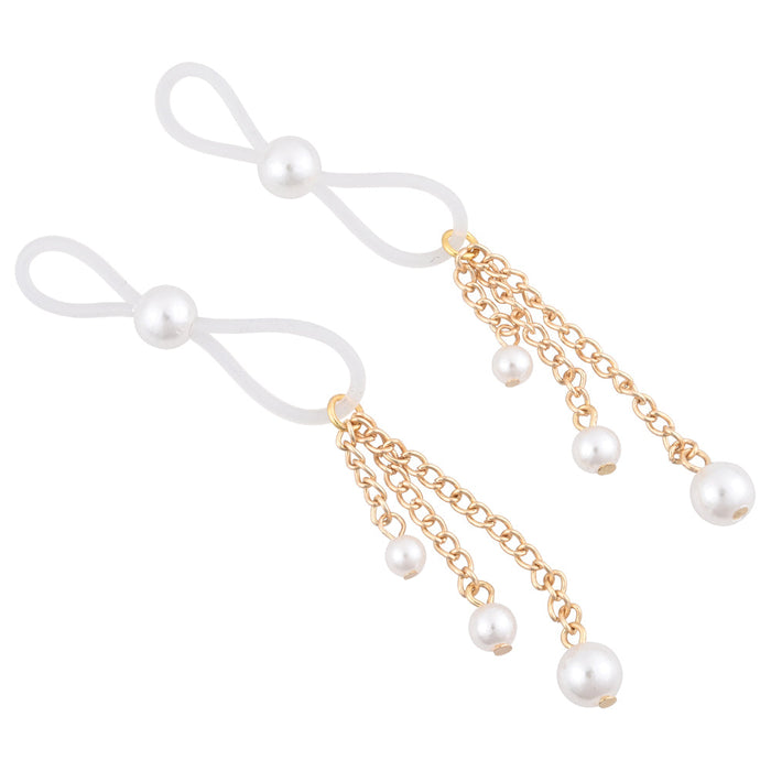 Sex & Mischief Pearl Nipple Ties