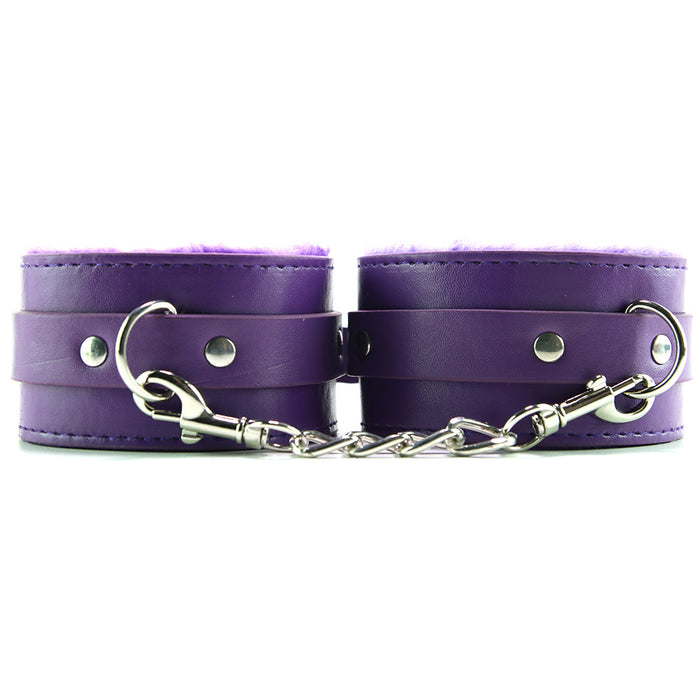 Ouch! Premium Plush Wrist Cuffs in Purple