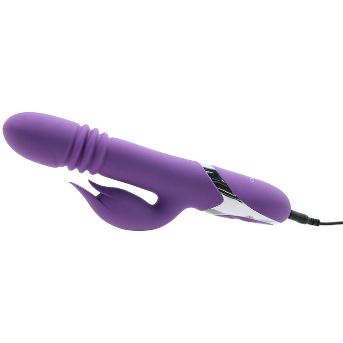 Enchanted Kisser Thrusting Rabbit Vibe in Purple