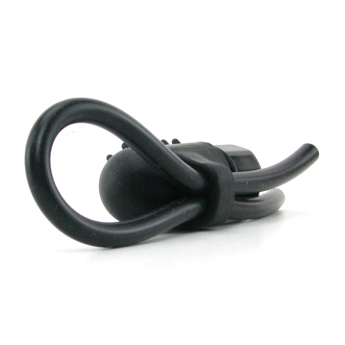 Vibrating Silicone Stud Lasso in Black