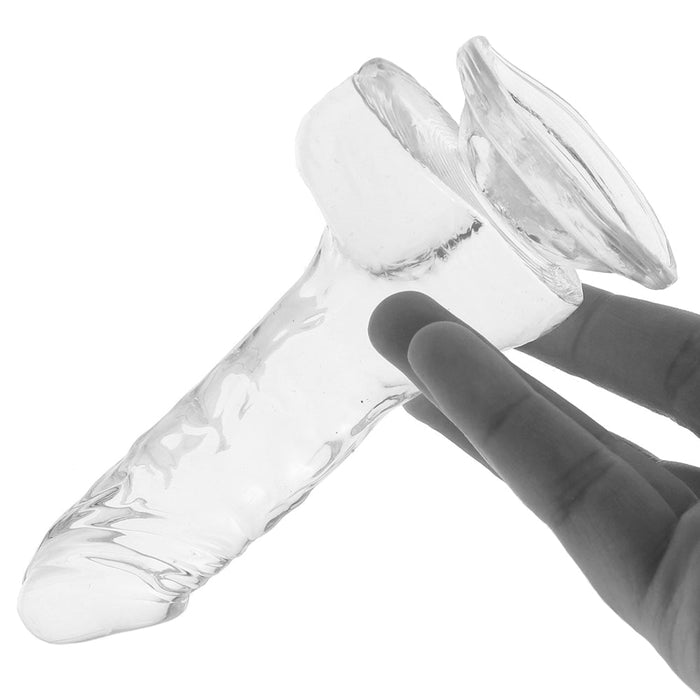 King Cock 4 Inch Ballsy Dildo in Clear