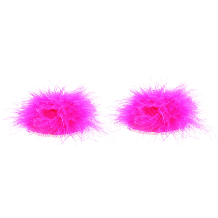 Nipple Couture Marabou Covers in Pink