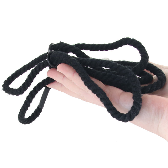 Merci Restrain Hemp Wrist/Ankle Cuffs in Black