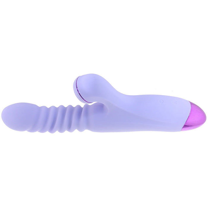 Luxe Nova Thrusting & Throbbing Rabbit Vibe in Purple