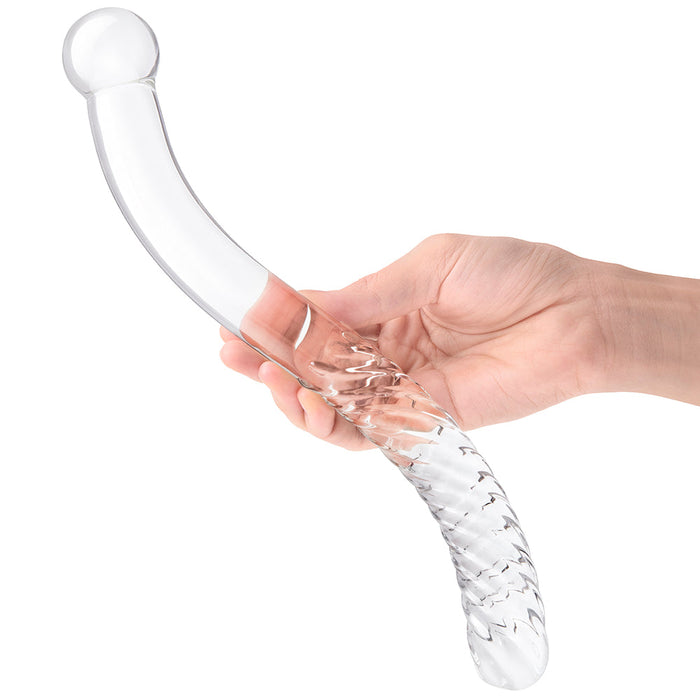 gläs 11 Inch Double Ended Pelvic Wand Dildo