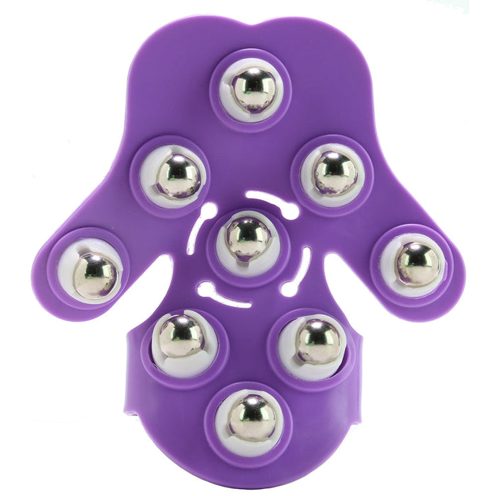 Neon Purple Massaging Roller Glove