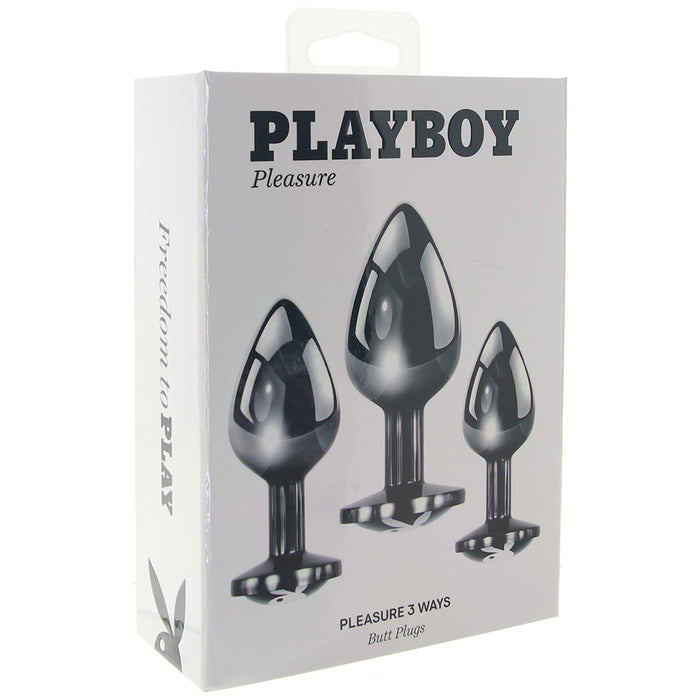 Playboy Pleasure 3 Ways Butt Plug Set