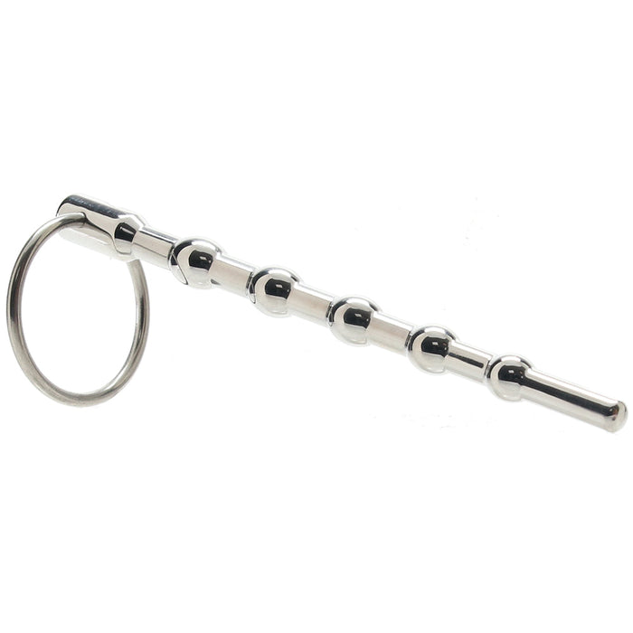 Blueline 4.5 Inch Stainless Steel Beaded Urethral Sound