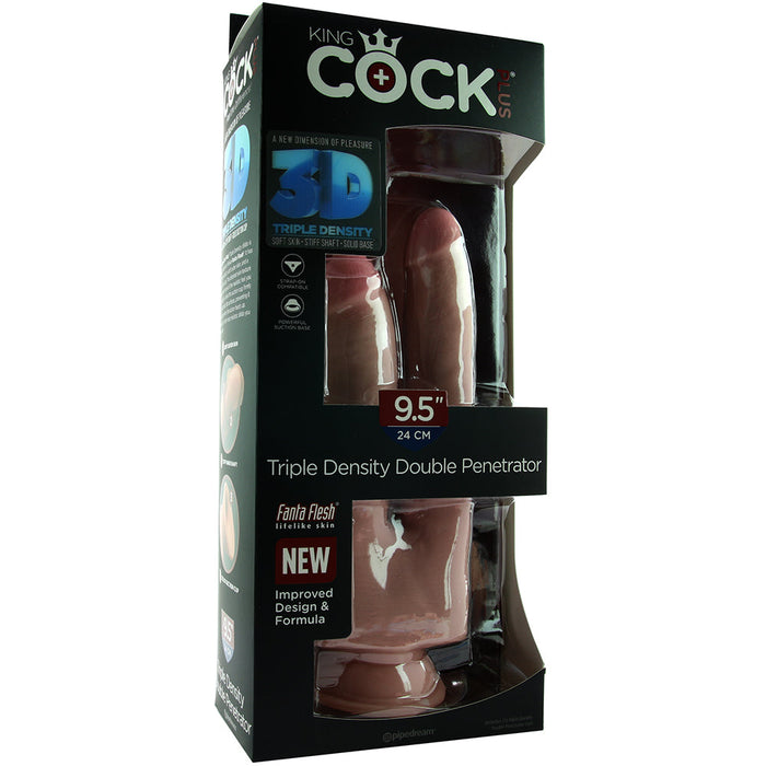 King Cock Plus Triple Density Double Penetrator in Flesh