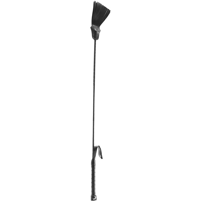 Tasselled Riding Crop in Black