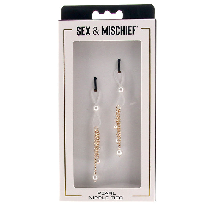 Sex & Mischief Pearl Nipple Ties