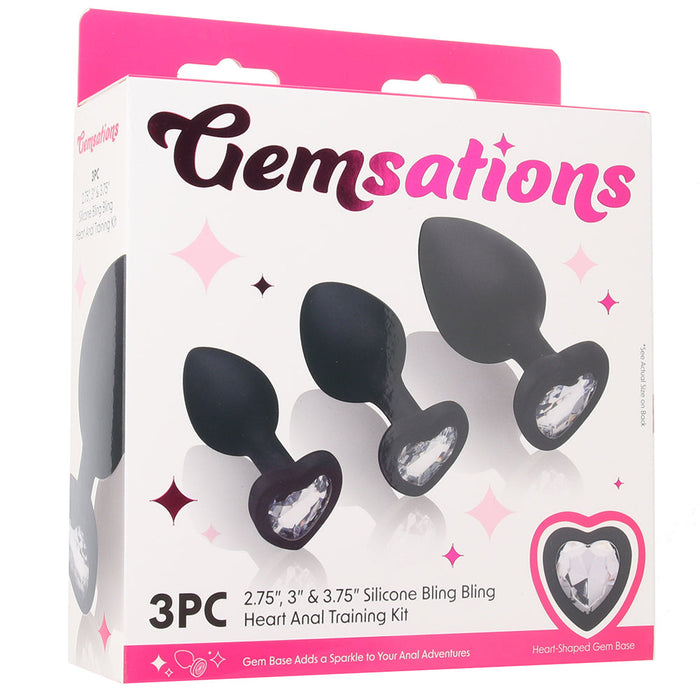 Gemsations Heart Gem Silicone Anal Training Kit