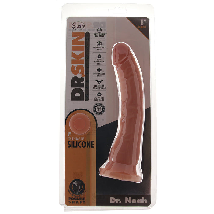 Dr. Skin Dr. Noah 8 Inch Silicone Dildo in Vanilla