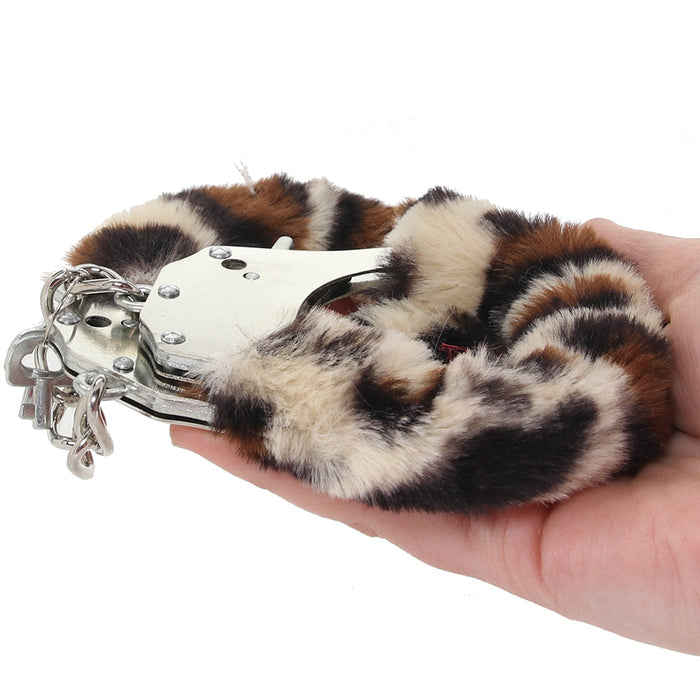 WhipSmart Classic Furry Cuffs in Leopard