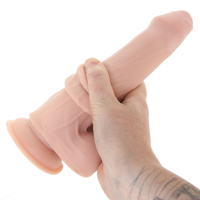 Real Cocks Uncut Thin Tip 8.5 Inch Sliders Dildo in Vanilla