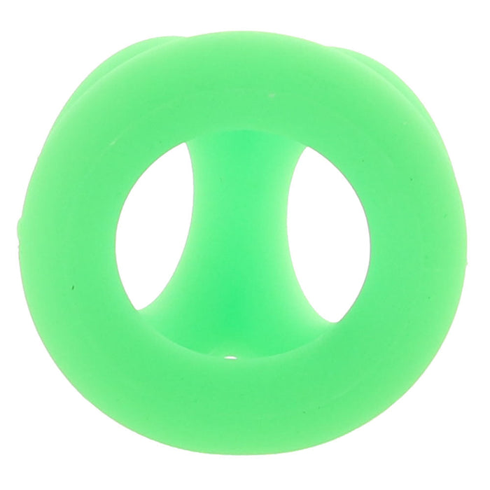 Ouch! Glow In The Dark Silicone Cock Ring & Ball Strap