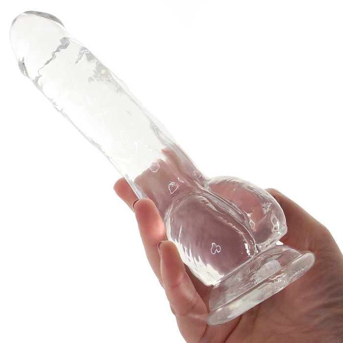 Naturally Yours 8 Inch Crystalline Dildo in Clear