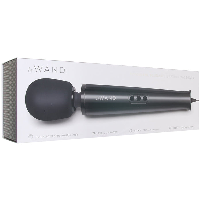 Le Wand Plug-In Massager in Black