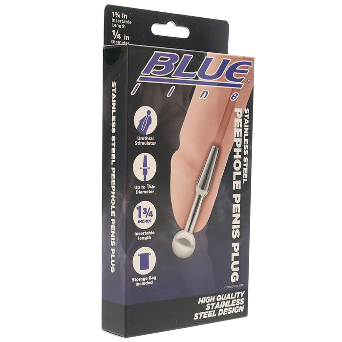 Blueline Stainless Steel Peephole Penis Plug