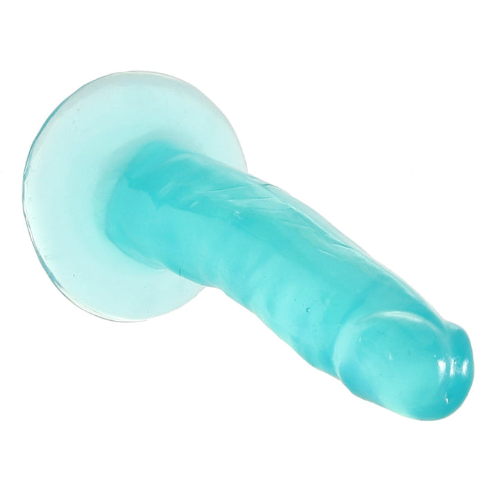 B Yours Plus Hard n’ Happy 5 Inch Jelly Dildo in Teal