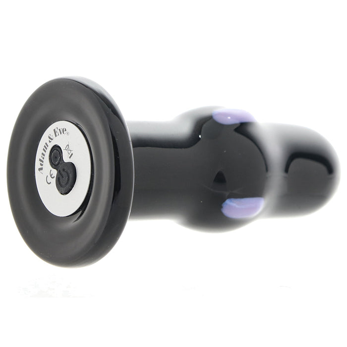 Adam & Eve Rear Rocker Vibrating Glass Anal Plug