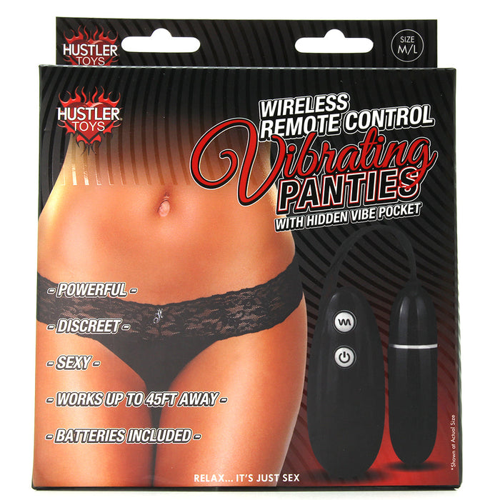 Wireless Remote Vibrating Black Panties /L