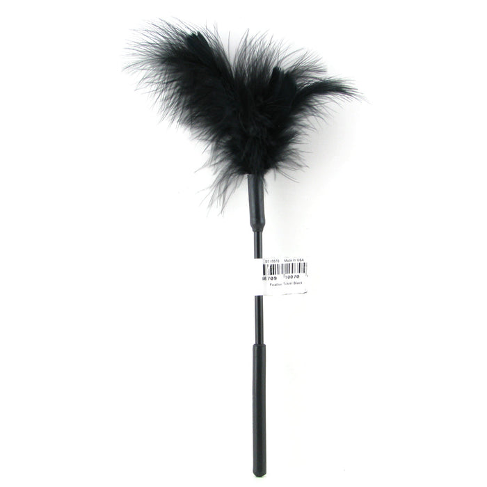 Feather Tickler 7 Inch in Black