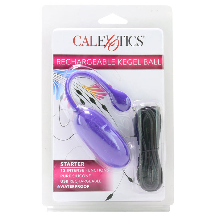 Starter Rechargeable Silicone Kegel Ball in Purple