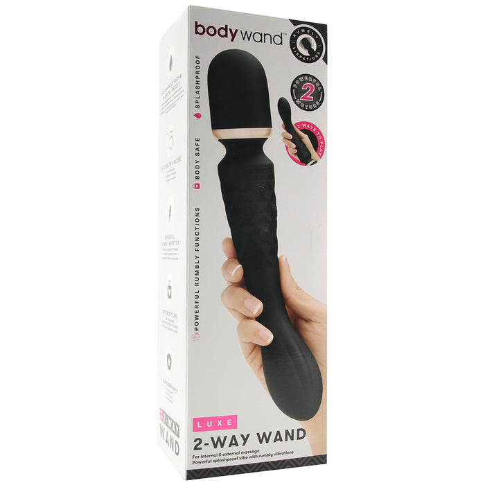 BodyWand Luxe 2-Way Wand in Black