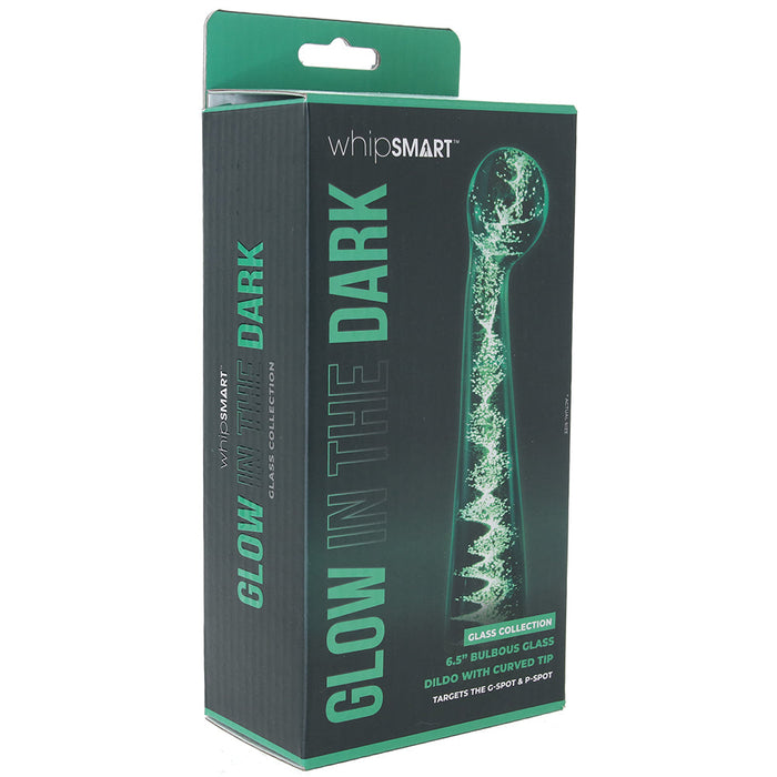 Whipsmart Glow In The Dark Bulbous Glass Dildo