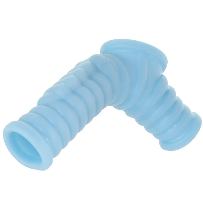 Power Sleeve Ribbed Vibrating Enhancer in Blue