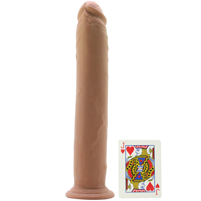 Realistic D 12 Inch ULTRASKYN Dildo in Caramel