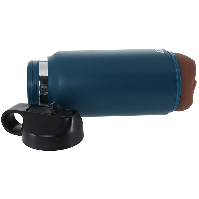 PDX Plus Blue F*ck Flask Discreet Stroker in Brown