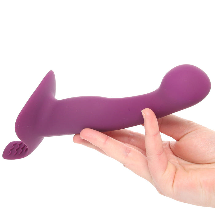 ME2 Vibrating Silicone Strap-On Ready Probe in Purple